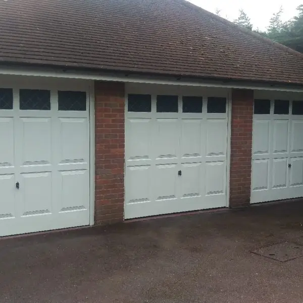 Re-painted garage doors